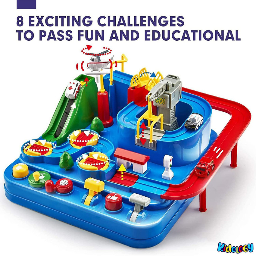 Car racing track top toys india
