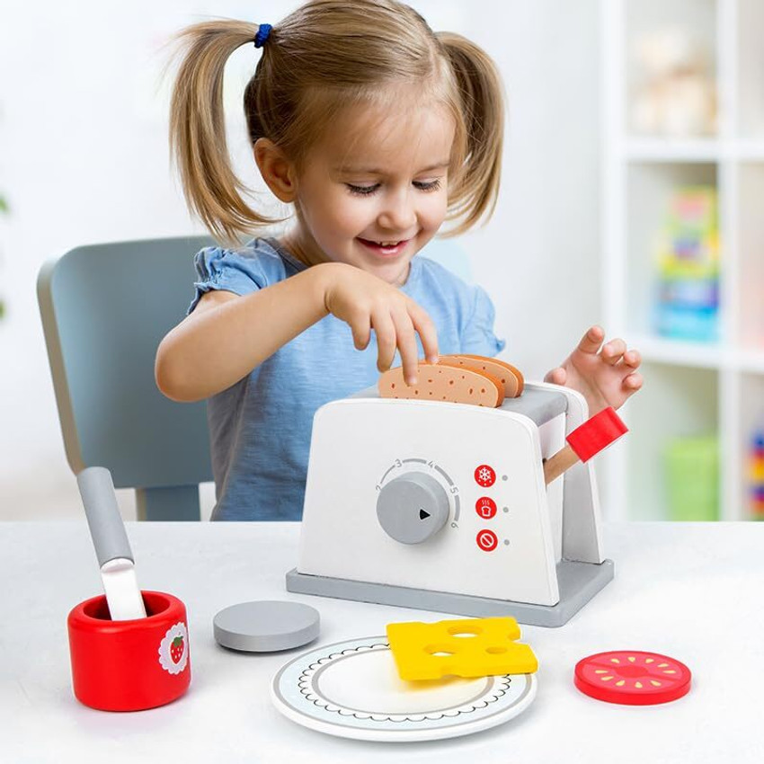 Toy toaster top