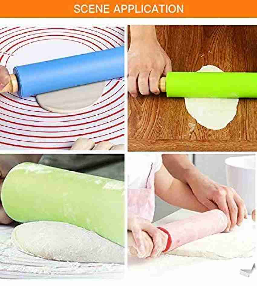 IndusBay 15 Inches Silicone Non-Stick Rolling Pin Roti Balen Kitchen Tool  Rolling Pin Price in India - Buy IndusBay 15 Inches Silicone Non-Stick  Rolling Pin Roti Balen Kitchen Tool Rolling Pin online