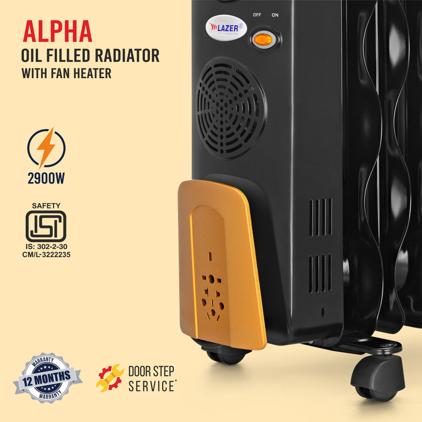 Lazer ALPHA OFR -11 Ecofin PTC With Fan Oil Filled Room Heater Price in  India - Buy Lazer ALPHA OFR -11 Ecofin PTC With Fan Oil Filled Room Heater  online at Flipkart.com