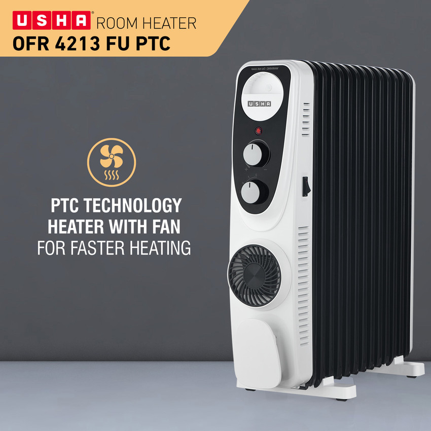 USHA OFR 4213 FU PTC Oil Filled Room Heater Price in India - Buy USHA OFR  4213 FU PTC Oil Filled Room Heater online at Flipkart.com