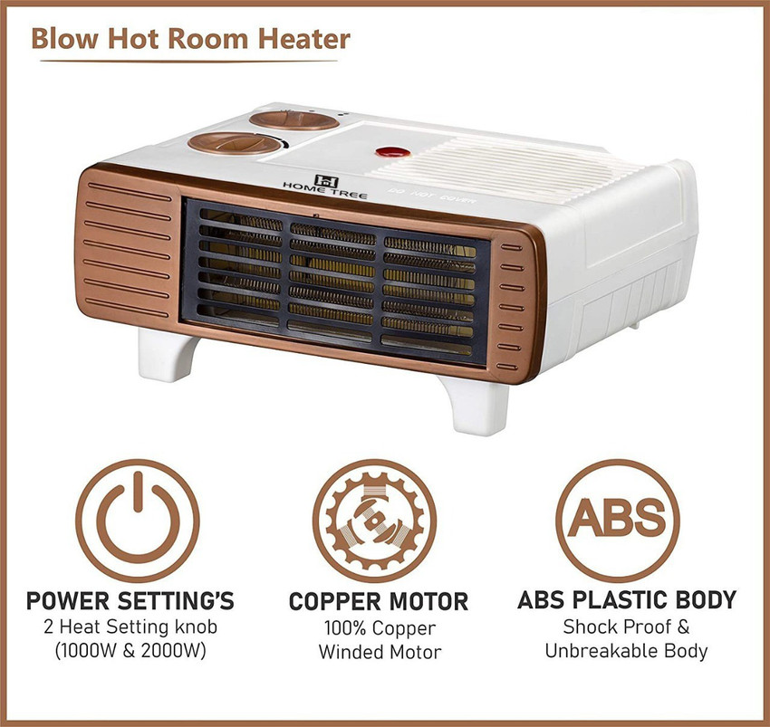 Home Tree Latest Design Brown White 2000 Watt Room Fan Heater Fan Room  Heater Price in India - Buy Home Tree Latest Design Brown White 2000 Watt  Room Fan Heater Fan Room