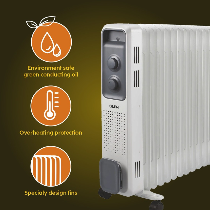 Glen 7011 9 fin Oil Filled Room Heater Price in India - Buy Glen 7011 9 fin  Oil Filled Room Heater online at Flipkart.com