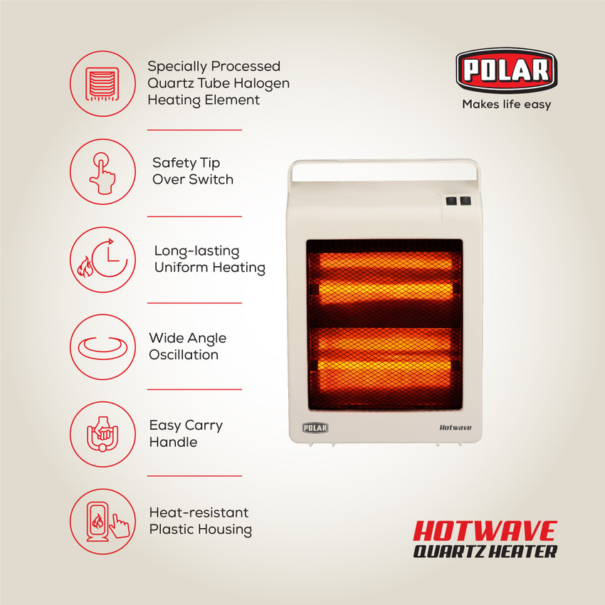 Polar Hotwave Hotwave Quartz Room Heater Price in India - Buy Polar Hotwave  Hotwave Quartz Room Heater online at Flipkart.com