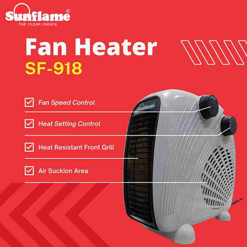 Sunflame FAN HEATER SF-918 Fan Heater SF-918 for Room Heater - Silent  Operate, Adjustable Temperature 2000w Fan Room Heater Price in India - Buy  Sunflame FAN HEATER SF-918 Fan Heater SF-918 for