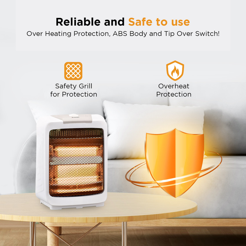 Candes New Infra2 Noiseless 800Watt Portable (ISI Certified) With ABS Body,  Overheating Protection, u0026 Safety Mesh Halogen Room Heater Price in India -  Buy Candes New Infra2 Noiseless 800Watt Portable (ISI Certified)