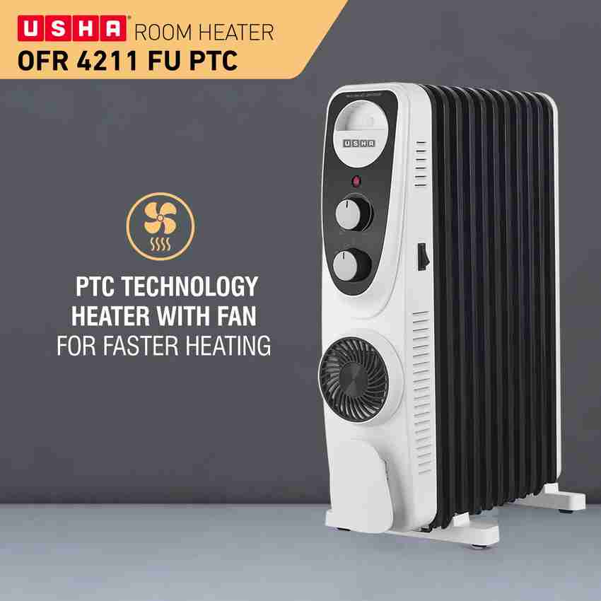 USHA OFR 4211 FU PTC Oil Filled Room Heater Price in India - Buy USHA OFR  4211 FU PTC Oil Filled Room Heater online at Flipkart.com
