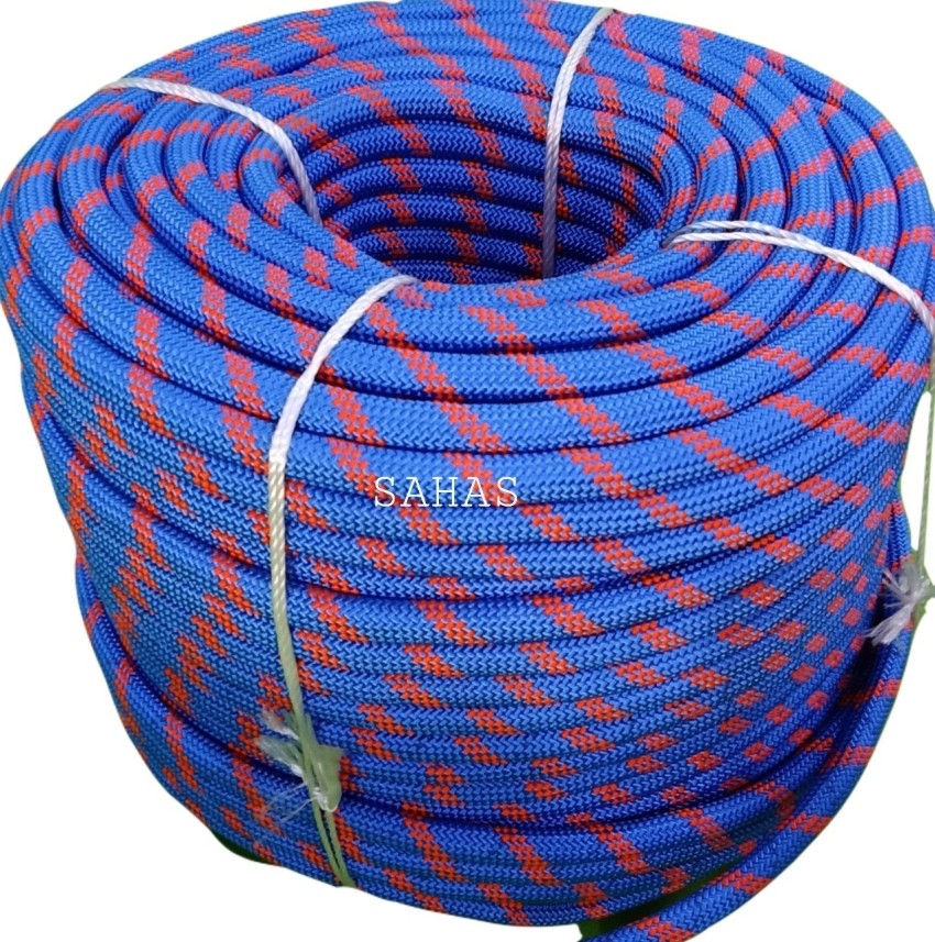 Sahas Kernmantle Static Braided Rope 12mm (100Mtr) for climbing