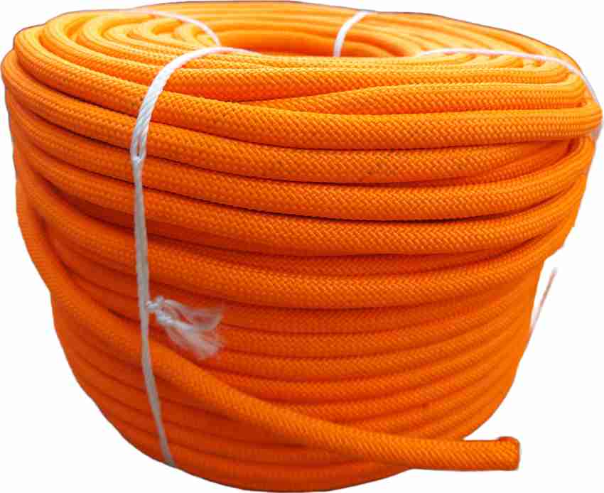 Sahas Static Kernmantle Braided Rope for Climbing/Rappelling 12mm (100m)  Orange Yellow Tracer - Buy Sahas Static Kernmantle Braided Rope for  Climbing/Rappelling 12mm (100m) Orange Yellow Tracer Online at Best Prices  in India 
