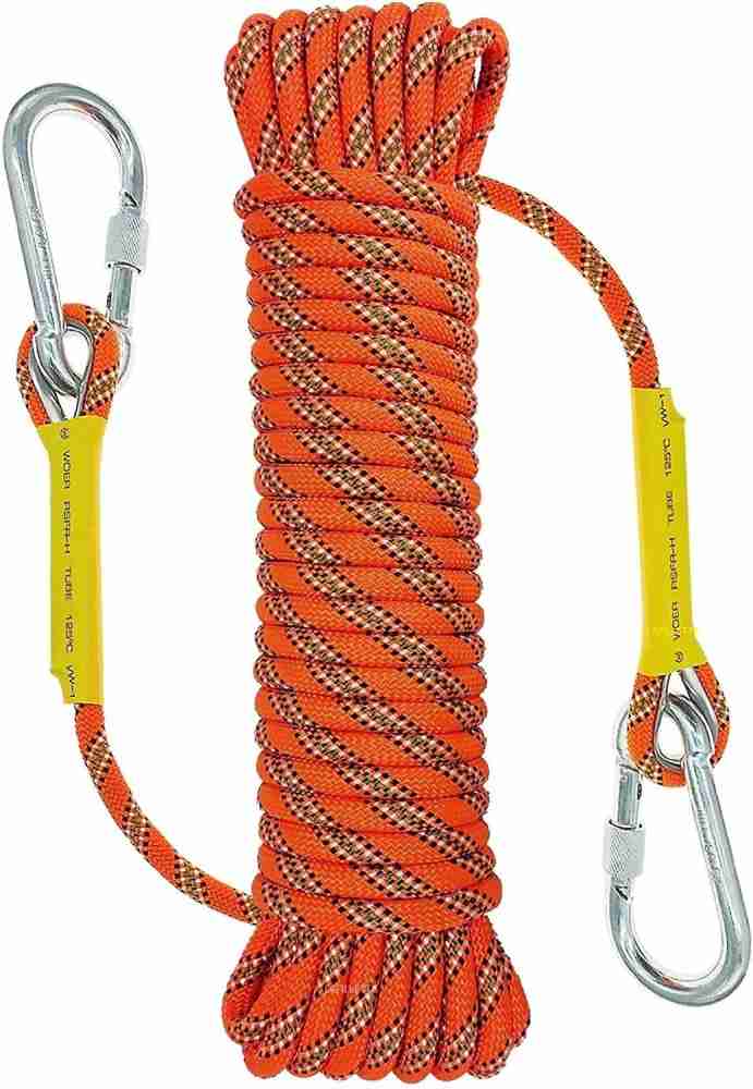 LAFILLETTE 10m Static Outdoor Rock Climbing Rope, Fire Escape Safety Rappelling  Rope Orange - Buy LAFILLETTE 10m Static Outdoor Rock Climbing Rope, Fire  Escape Safety Rappelling Rope Orange Online at Best Prices