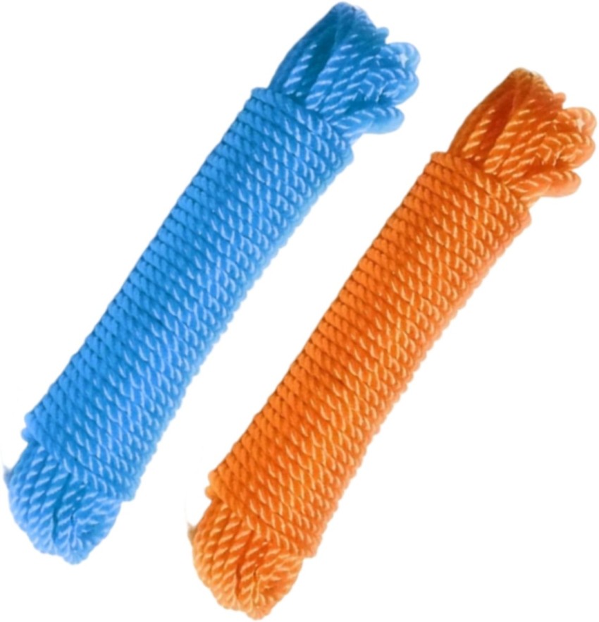 Clezaro 2Pcs Clotheslines Nylon Plastic Rope For Cloth Hanging (Each 8  Meter) Multicolor - Buy Clezaro 2Pcs Clotheslines Nylon Plastic Rope For  Cloth Hanging (Each 8 Meter) Multicolor Online at Best Prices