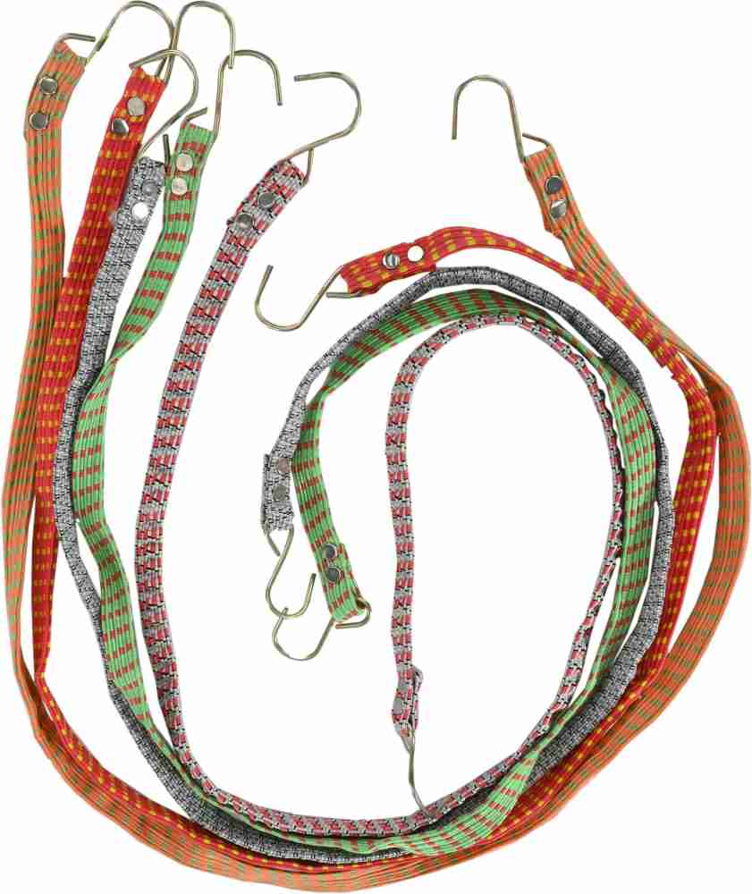 Boonita Vestir Multicolor Bungee Cord Rope with Steel Hook for