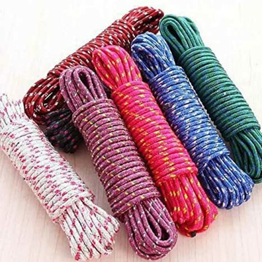 topgifties Home Cotton Rope for Drying Clothes line for Balcony