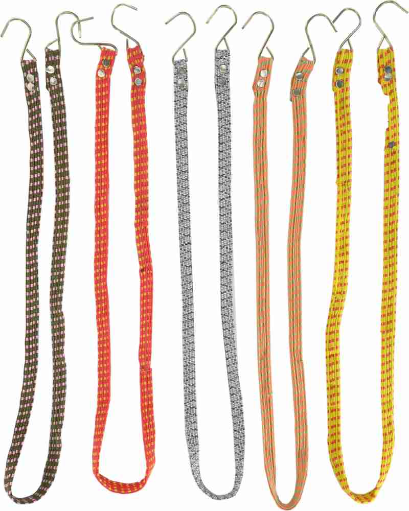 Boonita Vestir Multicolor Bungee Cord Rope with Steel Hook for