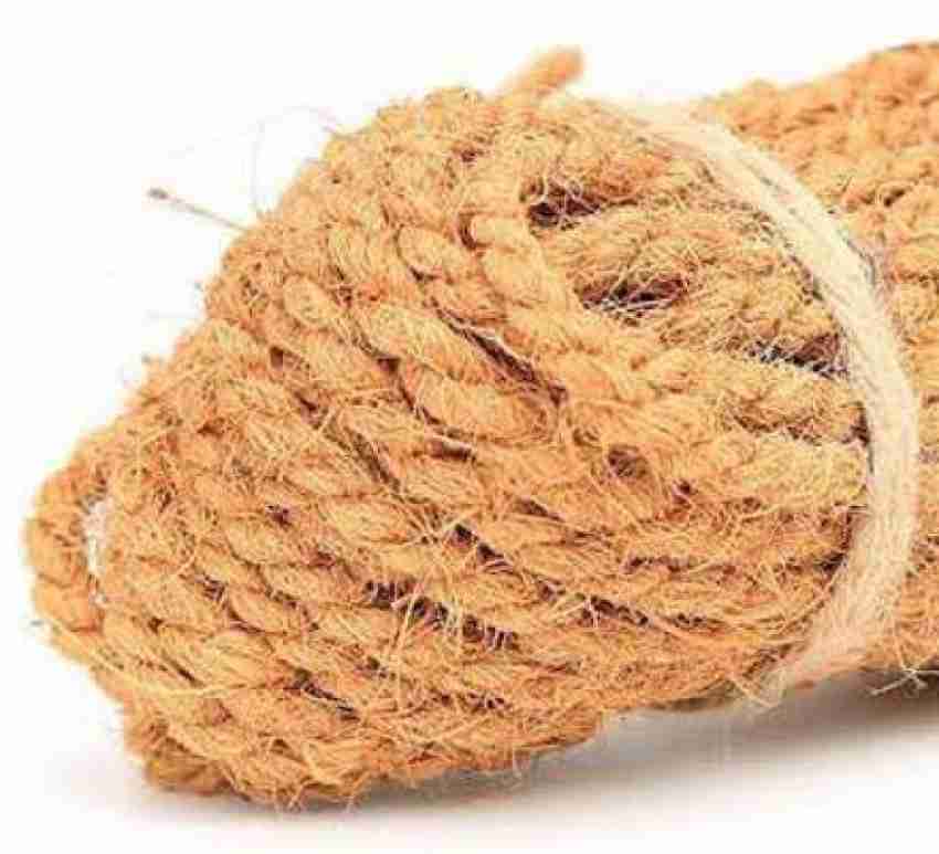 VMPS (10mm) x 33 ft Natural Jute Rope Heavy Duty Thick Twine for