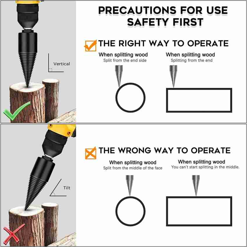 Firewood log 2024 splitter drill bit