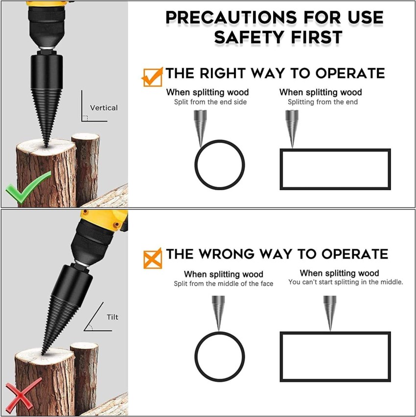 Wood splitting drill online bit