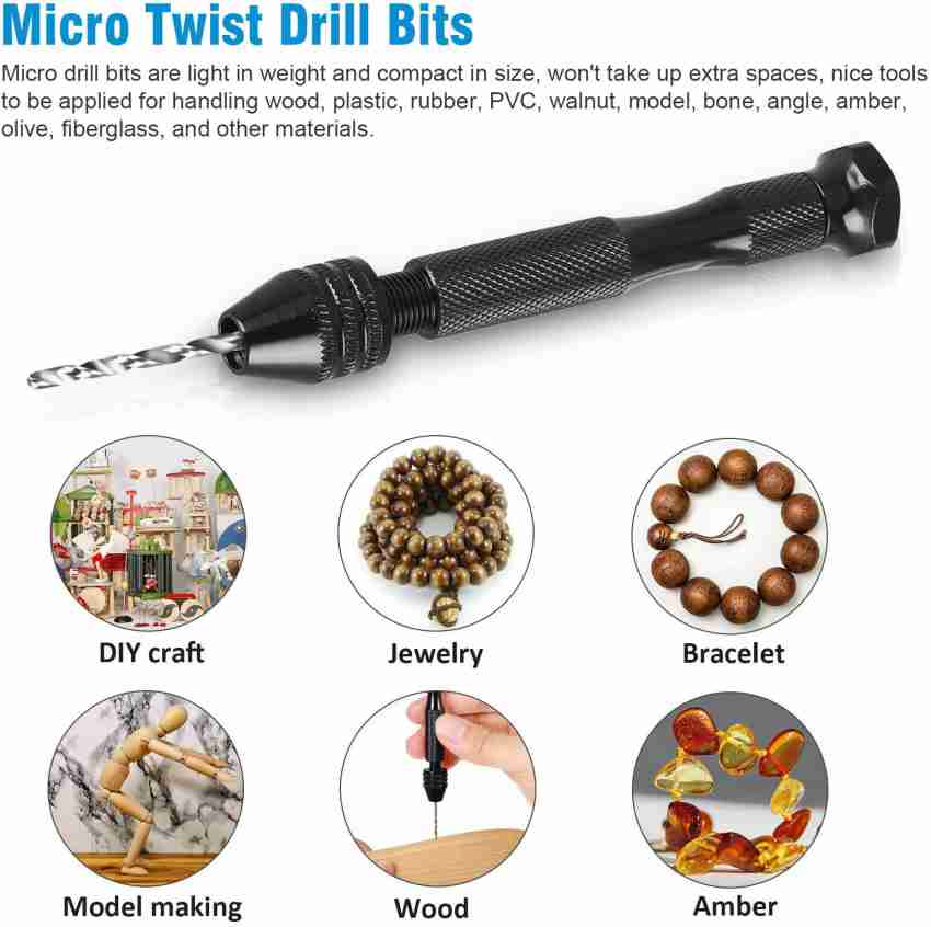 ATOZTOOLS 25 Pcs Precision Pin Vise Hobby Drill Mini Micro Hand Twist Drill Bits Set Rotary Bit Set Price in India Buy ATOZTOOLS 25 Pcs Precision Pin Vise Hobby Drill Mini