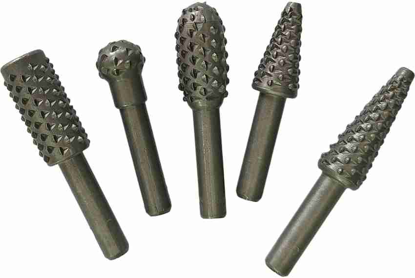 Inditrust Heavy duty 5pcs1 4 Inch 6 mm Shank Rotary Rasp File