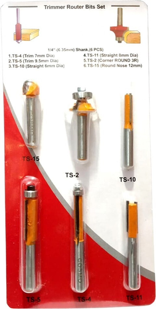 6.5 mm shop router bit