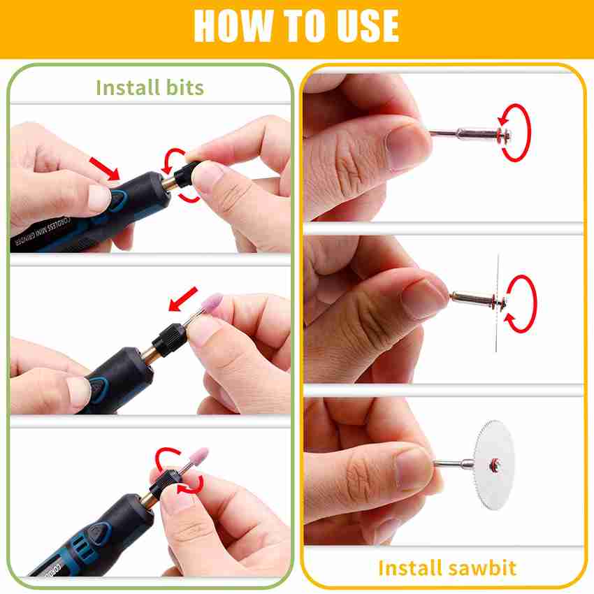 Upgrade Electric Engraving Pen With 35 Bits, USB