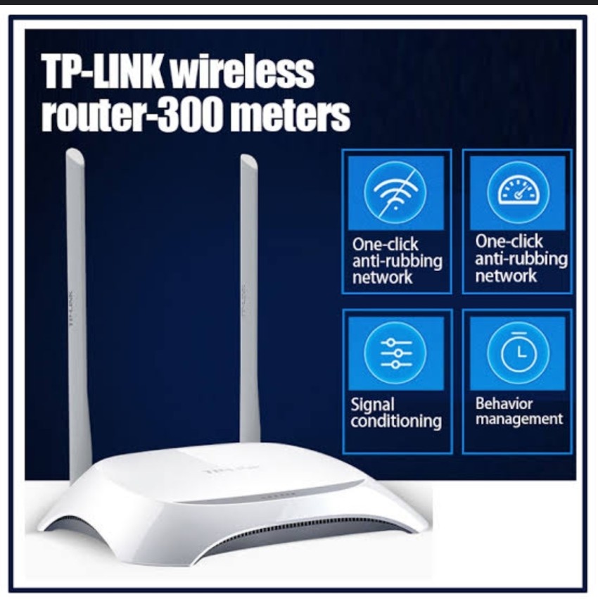 TP-link WR840N 300Mbps Wireless N Speed N300 TL-WR840N Wi-Fi WiFi Router |  Access Point Mode | Range Extender mode | WISP Mode | Parental Controls 