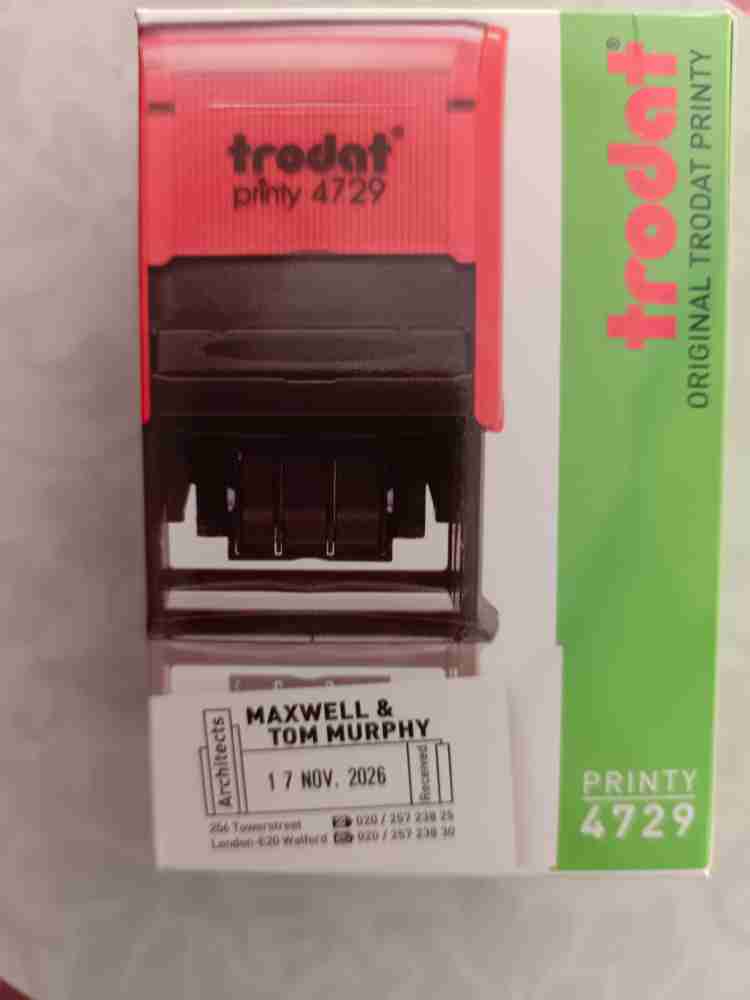 Trodat PRINTY 4729 DATER RUBBER STAMP Price in India Buy Trodat