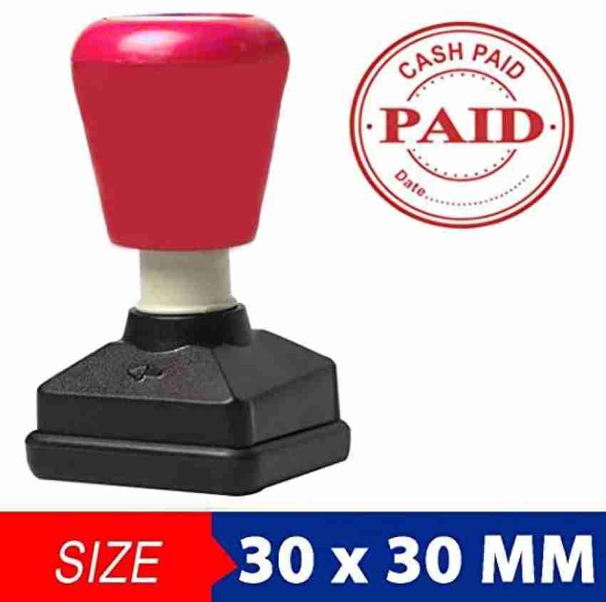 LRK Square Cash Paid Self Ink Rubber Stamp Self Inked Pri Ink