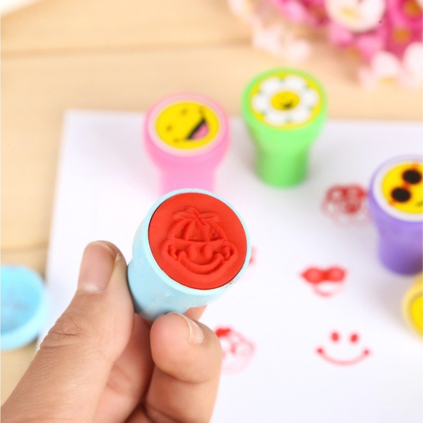 Sloies Best Words Stampers DIY Cute Self-Ink Rubber Seal Stamps