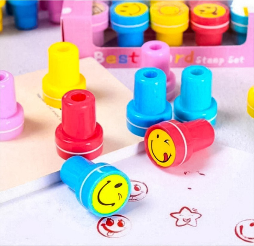Emoji Rubber Stamp Set (24 Pack)