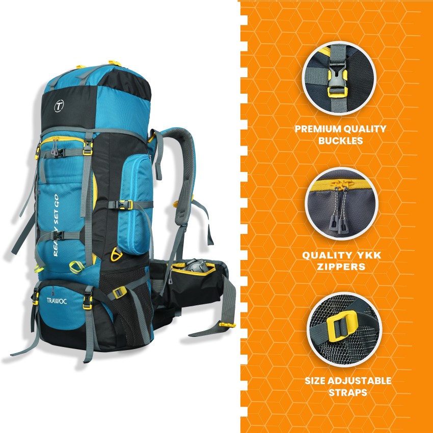 Buy Trawoc HK007 Skyblue Travel Backpack Camping Hiking Rucksack 80 L  Online at Best Prices in India  JioMart