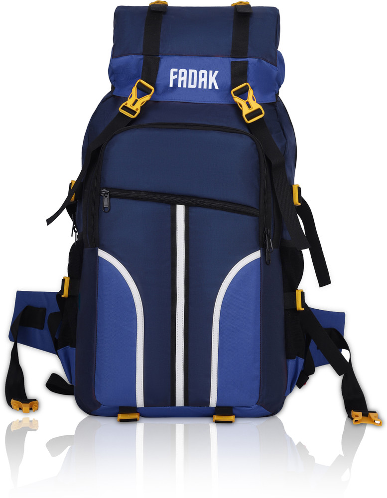 Fadak Rucksack bag travel bag for men tourist bag backpack for hiking trekking camping Rucksack 55 L Blue Price in India Flipkart
