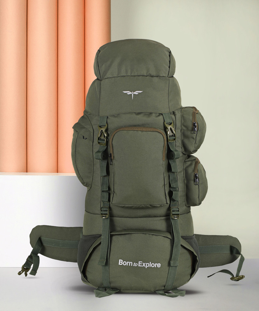 IMPULSE Rucksack bag travel bag for men tourist bag backpack for hiking trekking camping Rucksack 75 L Green Price in India Flipkart