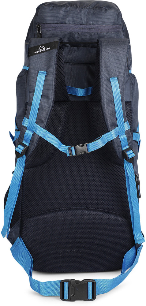 MOVE MEANT Unisex Trail Treck Polyester Rucksack Bag Padded Back Support Waist Belt Grip Rucksack 45 L