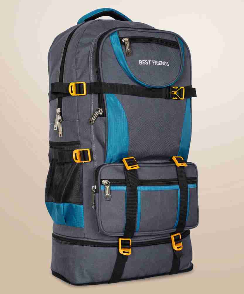 fellow Travel Backpack for Sport Camping Hiking Trekking Bag Chain Fold Rucksack 50 L grey Price in India Flipkart