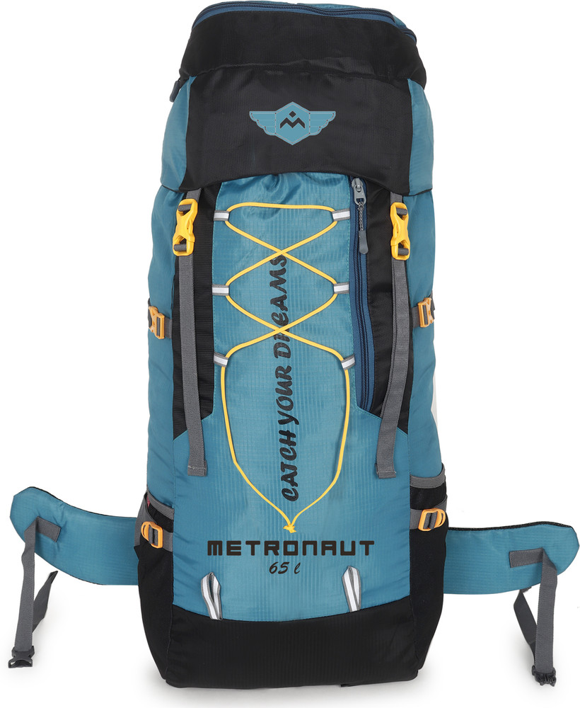 METRONAUT Trekking Bag For Hiking Camping Outdoor Sports with Rain Cover Rucksack 65 L Blue Price in India Flipkart