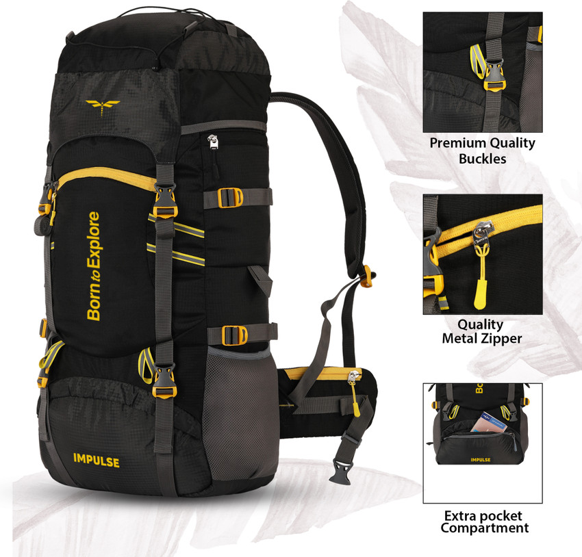 IMPULSE Travel bag for men tourist backpack for hiking trekking