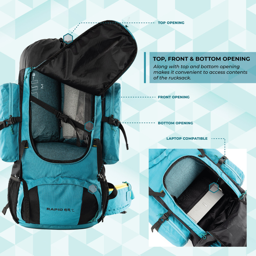 Rucksack with front opening new arrivals
