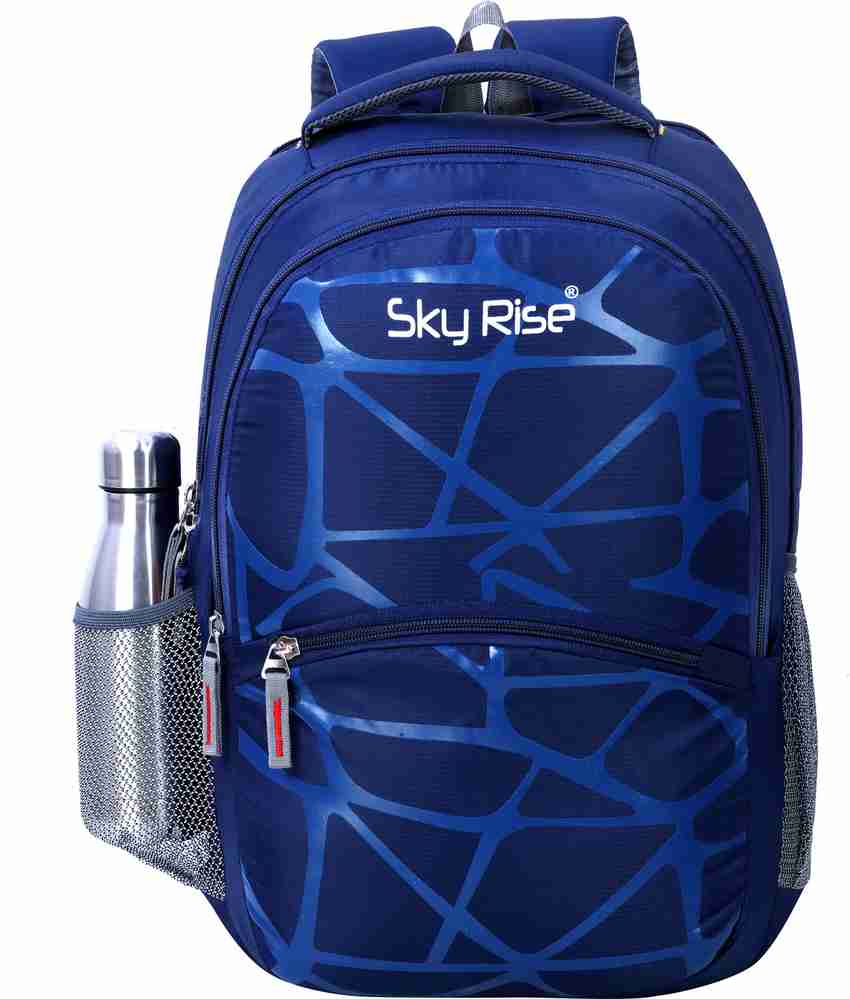 SKY RISE 40L super premium heavy duty waterproof laptop Backpack for School Collage Office Travelling 40 L Laptop Backpack Royal blue Price in India Flipkart
