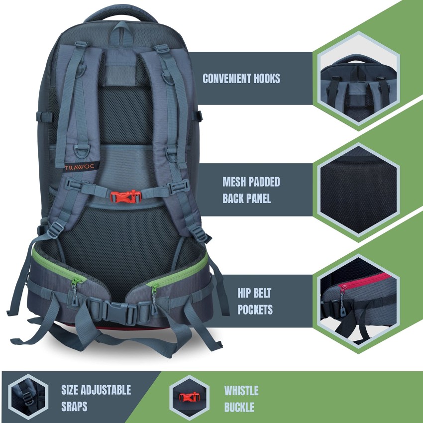 Hiking backpack on sale with detachable daypack