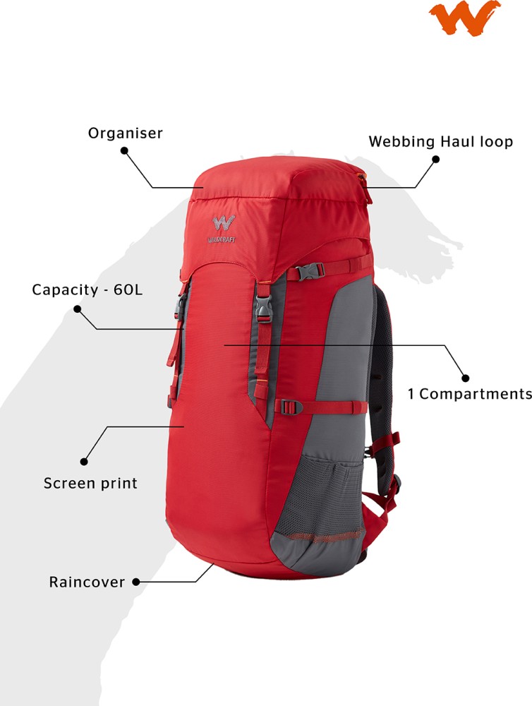 Wildcraft cheap 60l backpack