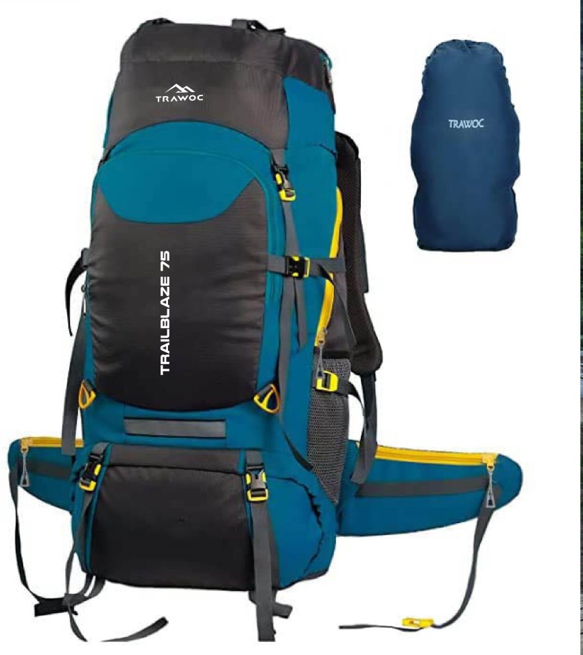 Trawoc BHK002 Blue Travel Backpack Camping Hiking Rucksack 75 L