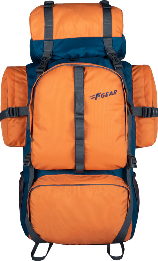 F GEAR Otto Orange Blue Trekking Backpack 58L 4116 Rucksack 58 L Orange Price in India Flipkart