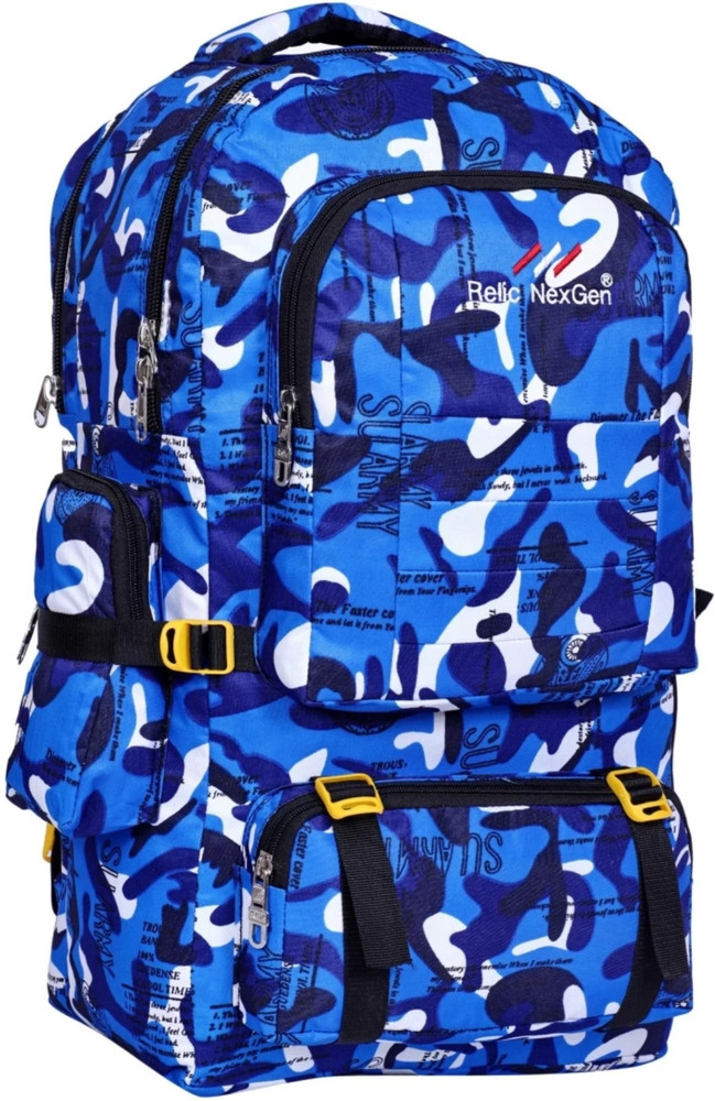 Military print backpack top