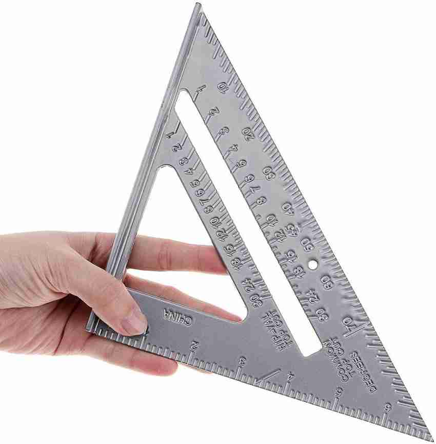 Carpenter's Square Metal Aluminum Folding Triangle Ruler Combination Square  Multifunction Triangle Square Angle Ruler Protractor 45 90 Degrees/carpent