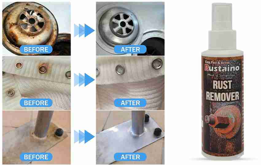 Rustaino Rust Remover Spray for Iron Steel Metal Stains Cleaning