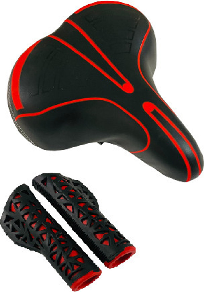 impetus Comfortable Cycle Seat Complete Handle Grip Combo MTB Bikes Red Saddle Buy impetus Comfortable Cycle Seat Complete Handle Grip Combo MTB Bikes Red Saddle Online at Best Prices in India