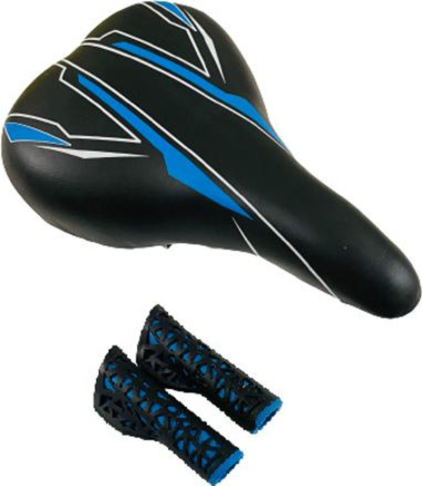 impetus Bicycle Saddle Grip Combo Blue Cycle Seat Handlebar Grip Senior MTB Bikes Saddle Buy impetus Bicycle Saddle Grip Combo Blue Cycle Seat Handlebar Grip Senior MTB Bikes Saddle Online at