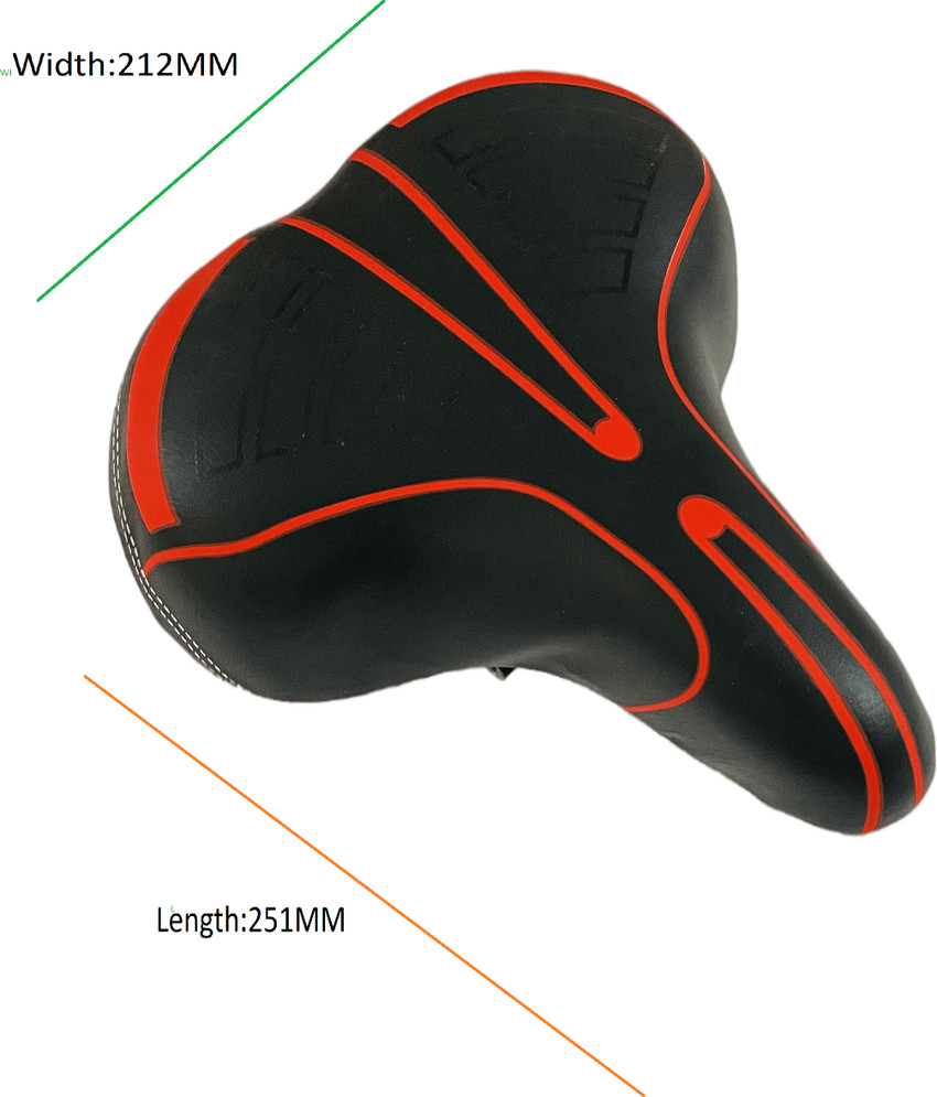 Wide saddle bike seat best sale