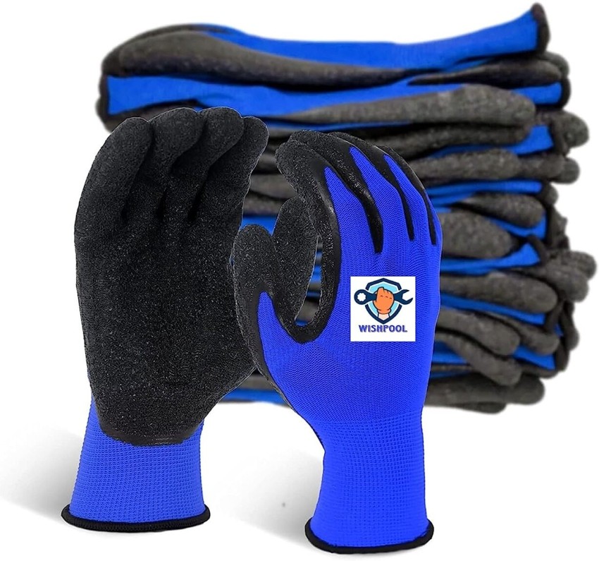 Industrial Hand Gloves Gardening Work ,Cut-resistant Working Gloves Men &  women Latex, Nylon, Rubber Safety